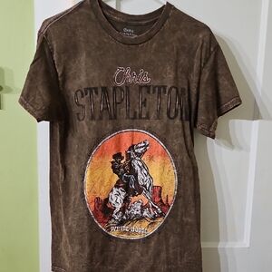 Chris Stapleton Brown Short Sleeve Graphic Tee